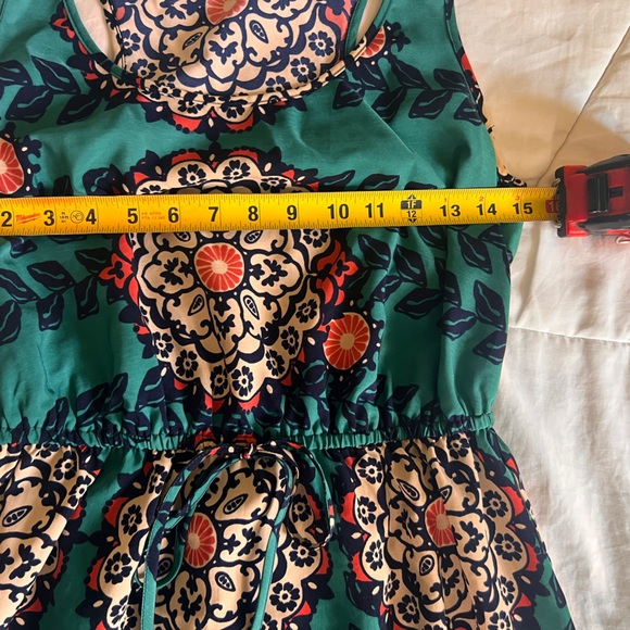 BeBop Green Floral Casual Dress - Picture 3 of 4